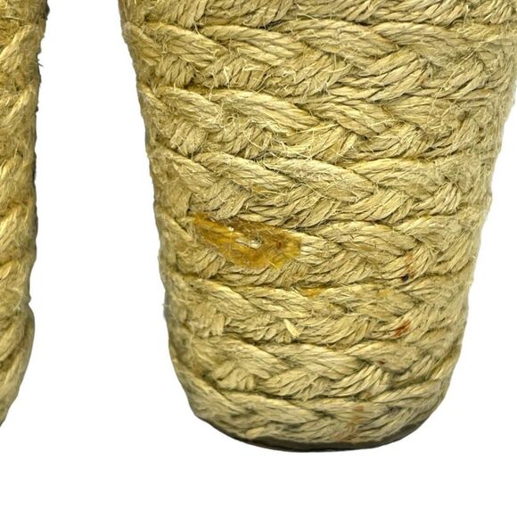 Chaps Womens Dakoda Khaki Chambray Fabric Espadrille Wedge Sandal US Size‎ 9.5 - Picture 7 of 12